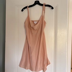 Mini Pink silk dress